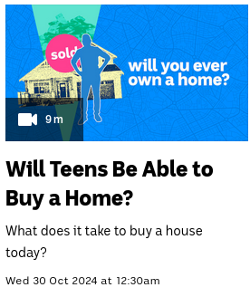 BTN High video titled 'Will Teens be Able to Buy a Home?'